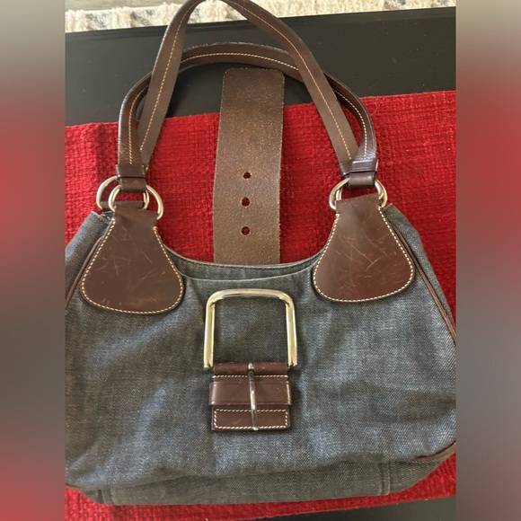 Prada Jean, denim shoulder bag - Picture 1 of 5